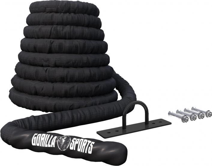 Actual product image Gorilla Sports Battle Rope in various lengths and thicknesses. Lengths and thicknesses