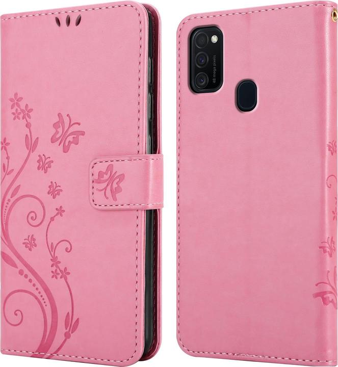 Image du produit Cadorabo Couverture du livre de fleurs (Samsung Galaxy M30s, Samsung Galaxy M21)