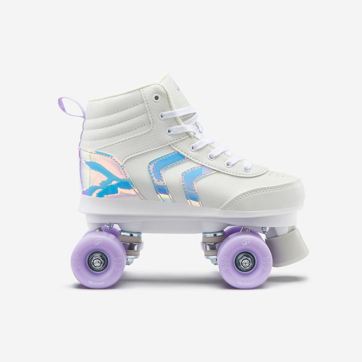 Actual product image Oxelo Roller skates - Quad 100 purple (33)