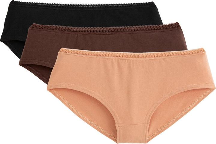 La Redoute Collections 3er-Pack unifarbene Shortys