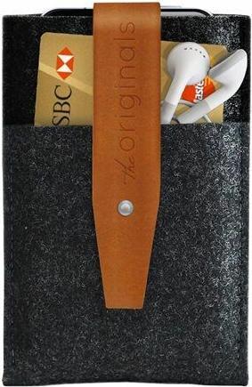 Actual product image Mujjo Wallet for iPhone 3G/3GS/4/4S Dark Grey/Brown (Apple iPhone 4, Apple iPhone 3GS, Apple iPhone 4s, Apple iPhone 3G)