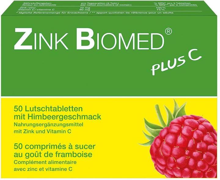 Produktbild Biomed Zink plus C (50 Stück, Tabletten, 39 g)