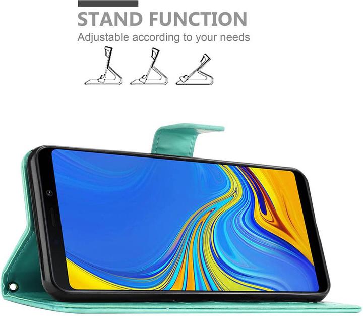 Actual product image Cadorabo Flower Book Cover (Samsung Galaxy A9 (2018))