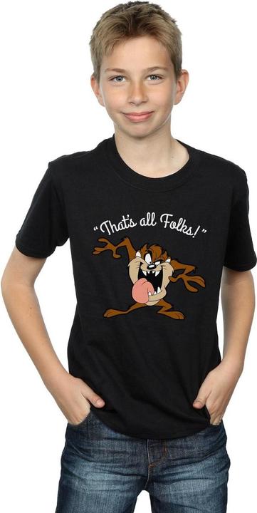 Immagine prodotto Looney Tunes Taz That's All Folks Maglietta Ragazzi (140, 146)