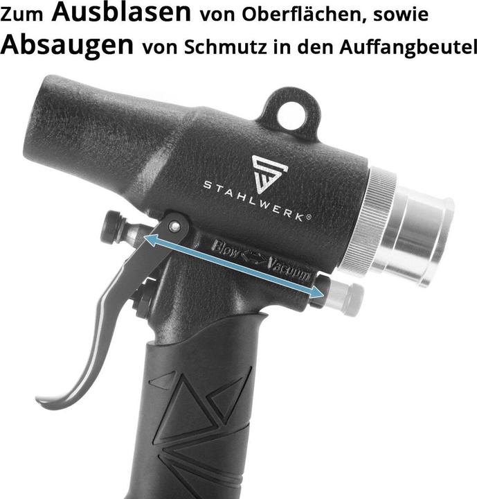 Produktbild Stahlwerk Druckluft-Saug-Blas-Pistole DSB-90 ST Umschaltbare Reinigungspistole