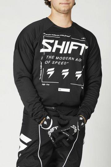 Produktbild Shift Jersey White Label Bliss Blk/Wh (L)