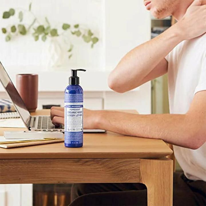 Productafbeelding Dr. Bronner's Biologische Body Lotion Pepermunt 240 ml (Lichaamslotion, 240 ml)