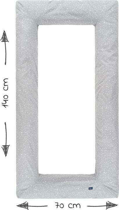 Actual product image Alvi Baby nest & cot bumper nest Carré Slumber Carré Jersey - Starry sky
