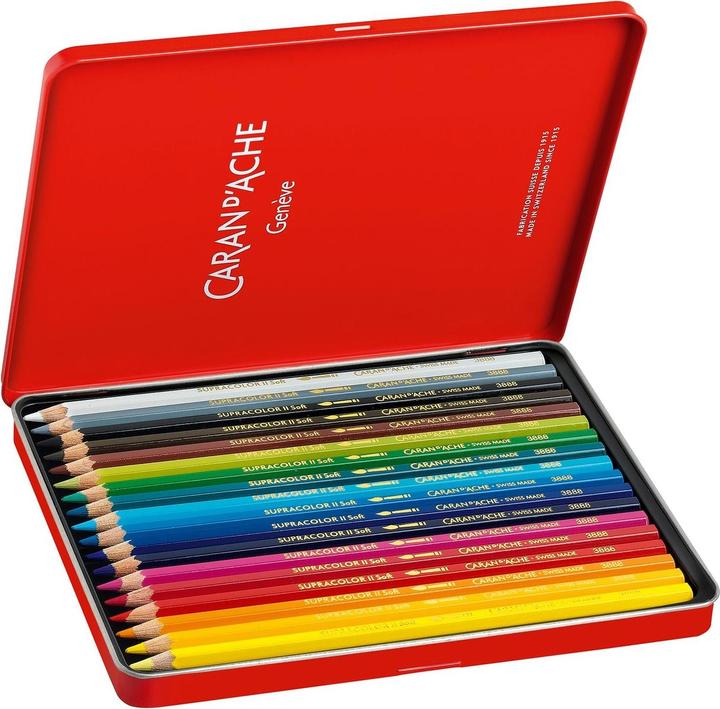 Produktbild Caran d'Ache Supracolor Aquarelle Metallschachtel (Mehrfarbig, 18 x)