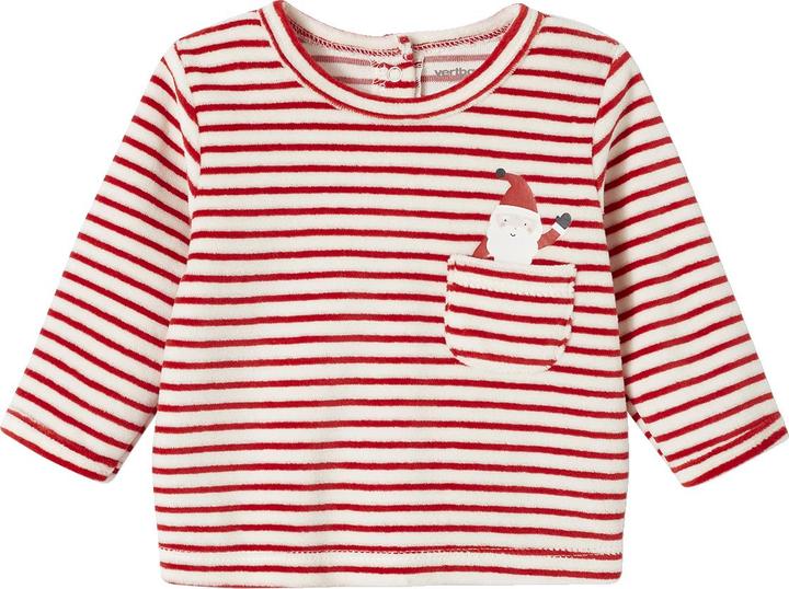 Actual product image Vertbaudet Weihnachtlicher Baby Samt-Schlafanzug Oeko-Tex