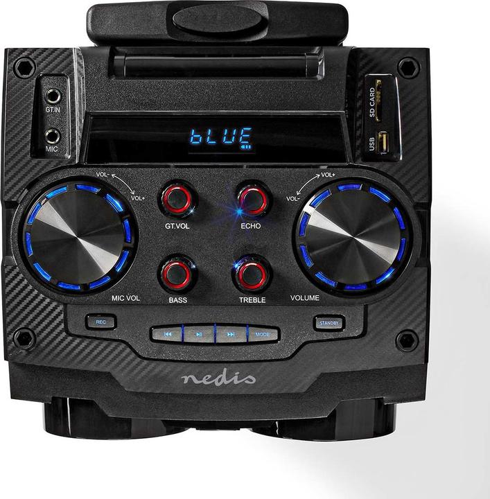 Actual product image Nedis Bluetooth® party speaker | max. battery life: 6.5 hrs | 120 W | carrying handle | party (6.50 h, Battery operated)