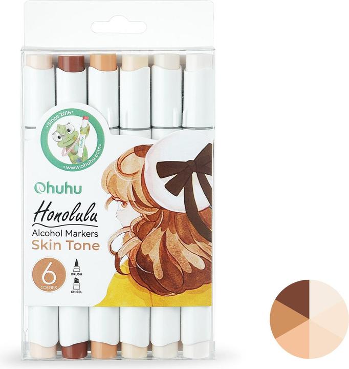 Image du produit Ohuhu Marqueurs d'art Honolulu (Multicolore, 6 x)