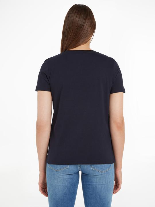 Immagine prodotto Tommy Hilfiger Maglietta girocollo Heritage Hilfiger C-Nk Reg Tee Donna, Blu (Desert Sky) (XS)