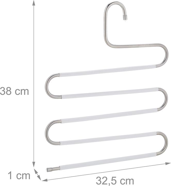 Actual product image Relaxdays 4x multiple trouser hangers (4 x)