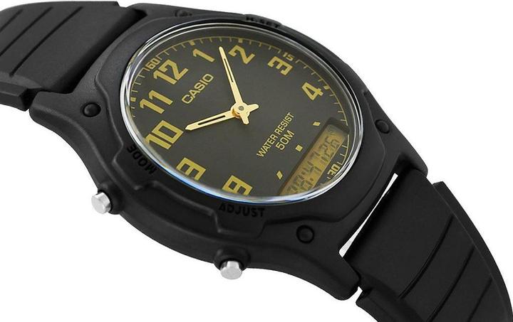 Actual product image Casio AW-49H-1BVDF Dual Time