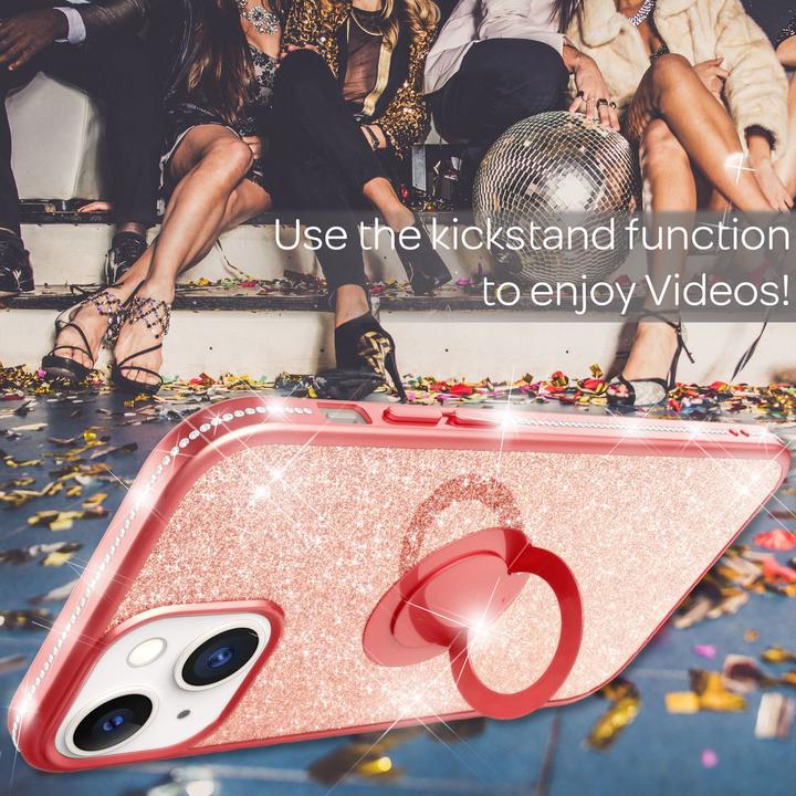 Produktbild Nalia Ring Glitzer Silikon Hülle (Apple iPhone 13)