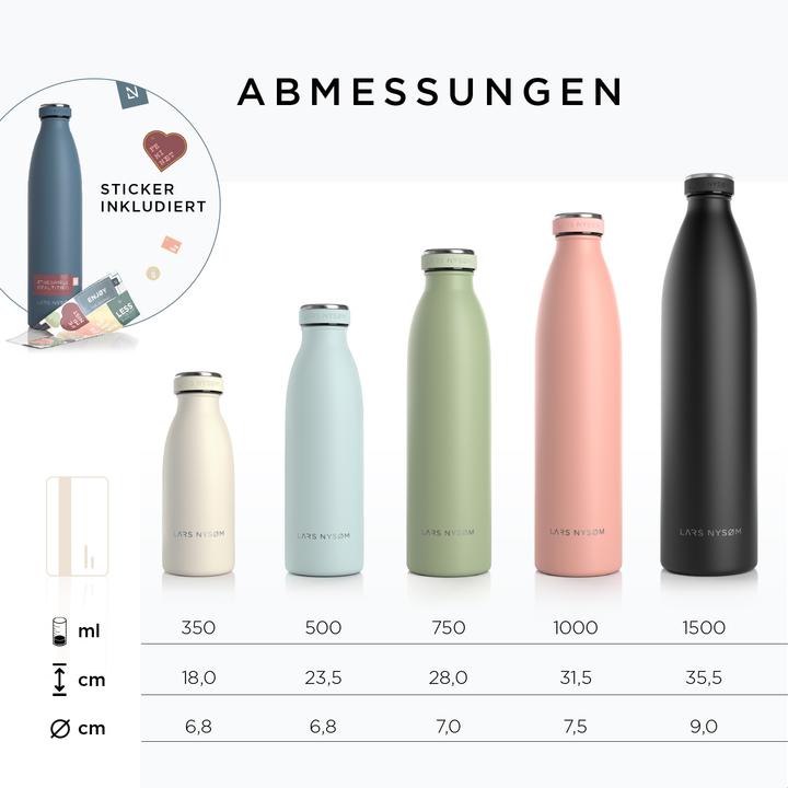 Produktbild Lars Nysøm Edelstahl Trinkflasche Ren (0.50 l)