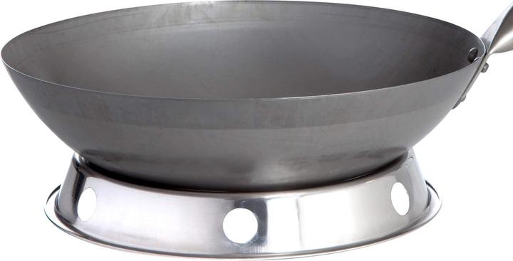 Productafbeelding All'Grill Originele Chinese wokpan, Ø 30 cm en roestvrijstalen wokring