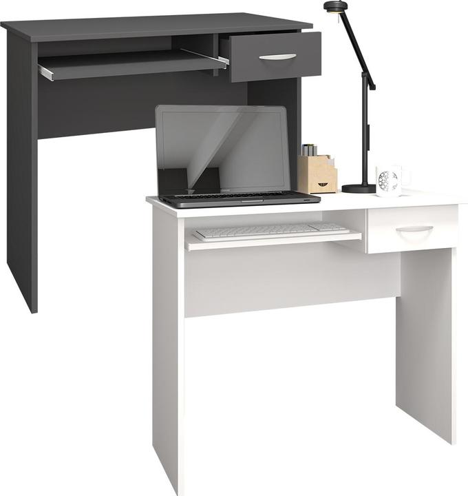Produktbild VCM Holz Schreibtisch Computertisch Tastaturauszug Schublade Bürotisch Arusa L (85 x 50 x 75 cm)