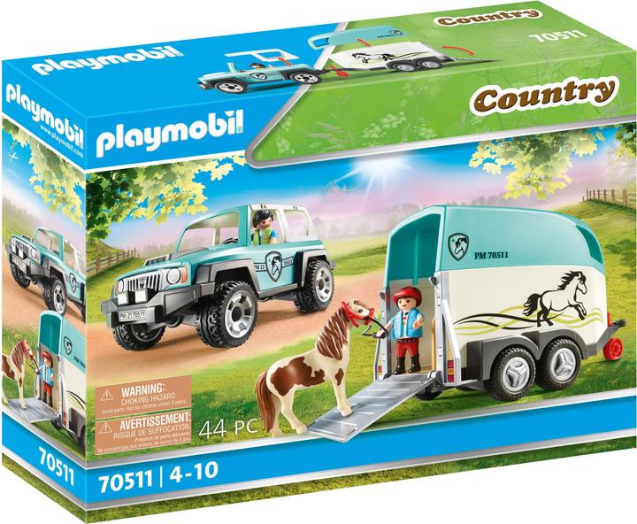 Produktbild Playmobil PKW mit Ponyanhänger (70511, Playmobil Country)