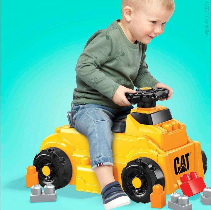 Actual product image Mega Bloks CAT Build n Play Slide Car with Blocks