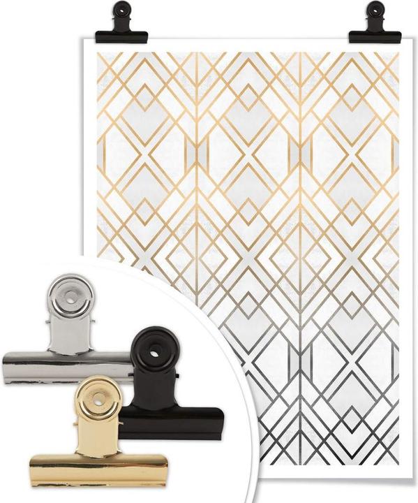 Produktbild Trenddeko Gold und Silber (100 x 120 cm)