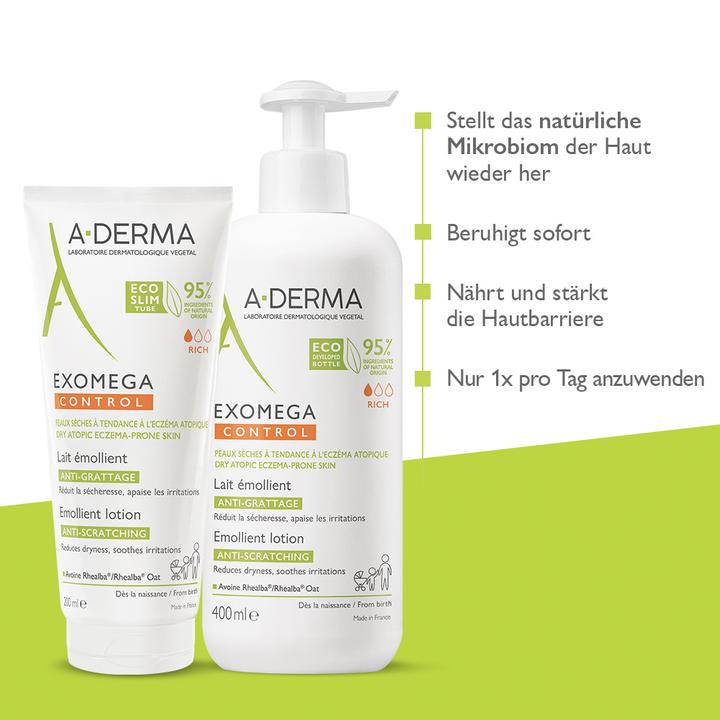 Produktbild A-Derma Exomega Control Mleczko Emolient, 200 ml (Körpermilch, 200 ml)