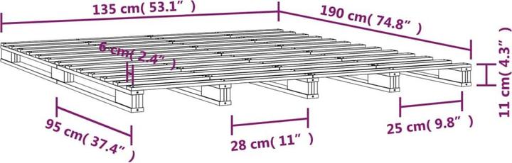 Actual product image VidaXL Yasmine (135 x 190 cm)