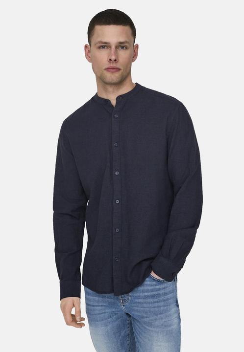 Produktbild Only & Sons Slim Fit Mandarin Kragen Hemd Hemd (XXL)