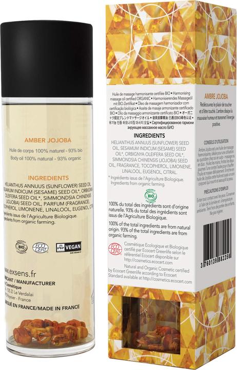 Nährwerte und Zutaten Exsens Erotisches Massageöl Jojoba (100 ml) (100 ml)