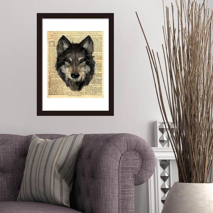 Actual product image Walplus Wolf (30 x 40 cm)