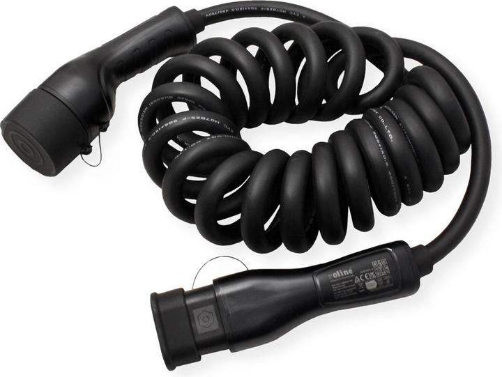 Actual product image Roline E-car charging cable (Type 2, 11 kW, 16 A, 3 m)