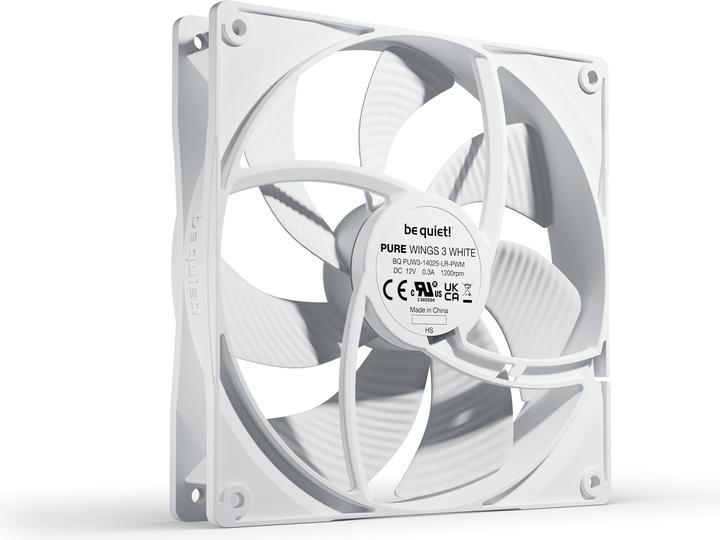 Image du produit be quiet! Pure Wings 3 PWM wh 140x140x25 (140 mm, 1 x)