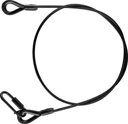 Riggatec Safety | WLL 10kg | black - 60cm Länge | 4mm Stärke | Kettenschnellverschluss