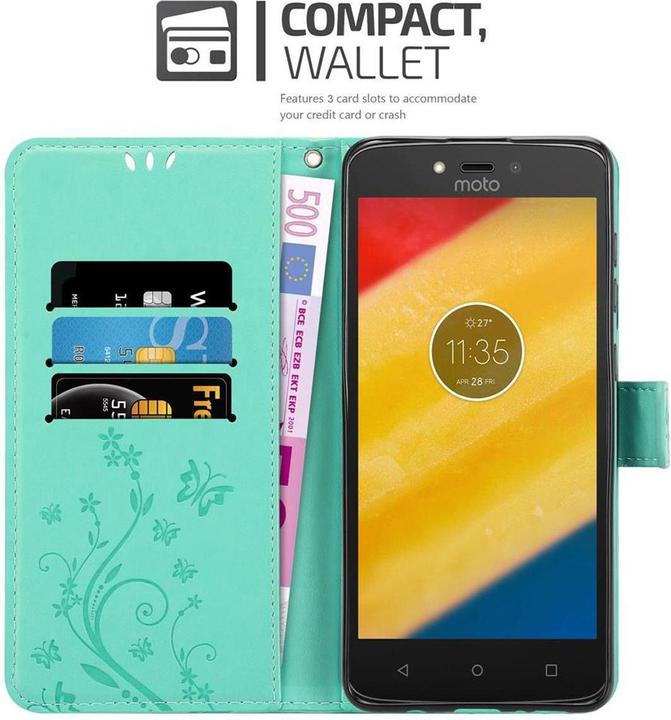 Immagine prodotto Cadorabo Copertina del libro di fiori (Motorola Moto C Plus)