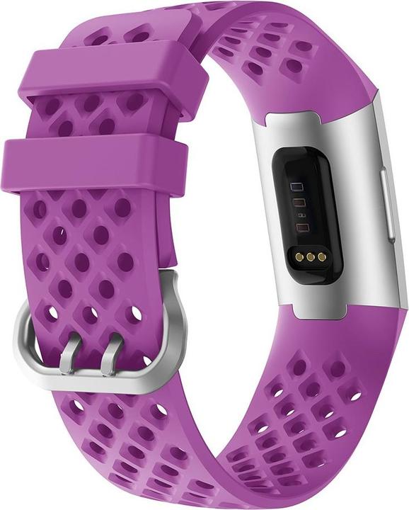 Produktbild Cover-Discount Fitbit Charge - Silikon Sportarmband gelöchert violett (Silikon, Charge 4, Charge 3)