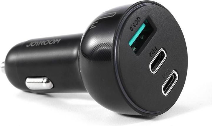 Image du produit Joyroom Chargeur de voiture PD multicolore avec USB-A+ 2 x USB-C 70W - Noir