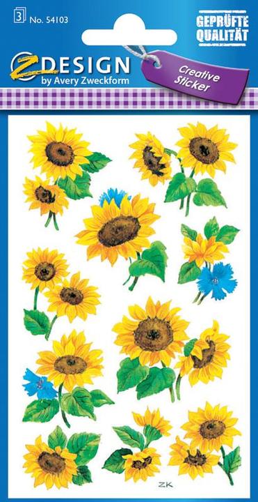 Produktbild Z-Design Blumenaufkleber