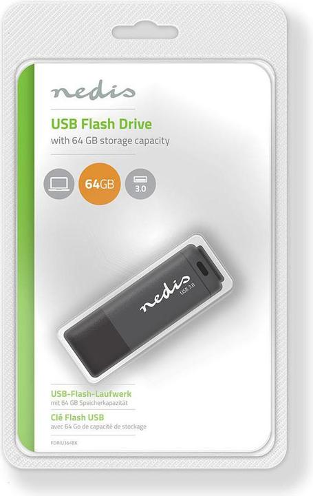 Image du produit Nedis Lecteur flash USB (64 Go, USB 3.0)