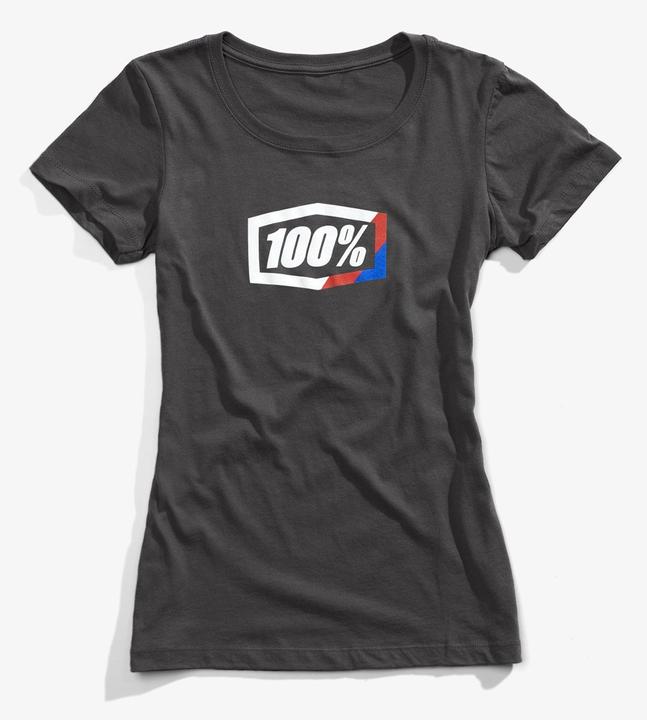 Produktbild 100% T-Shirt Streifen Frauen Kurzarmkohlegrösse für Frauen L (neu) (L)