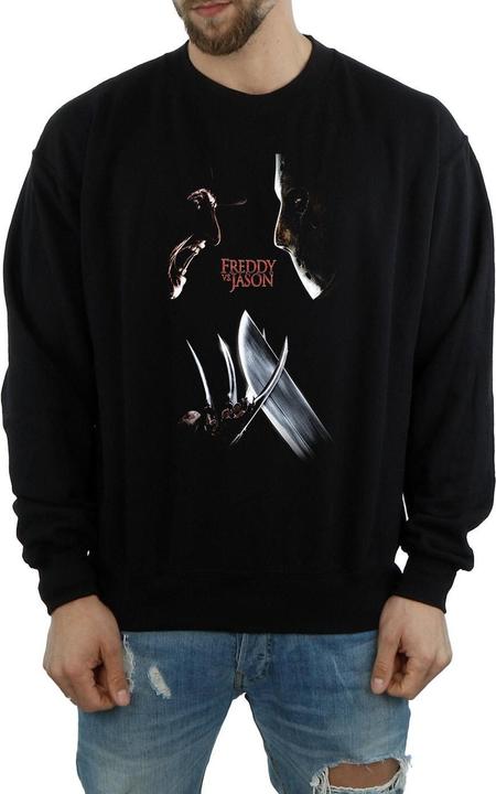 Actual product image Absolute Cult Mens Freddy Vs Jason Sweatshirt (XL)