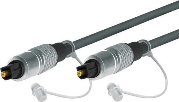 Actual product image Tecline Professional Audio Optical Cable, High Quality, Toslink St./St., 1.0 m High Quality Optical Digit (1 m, TOSLINK)