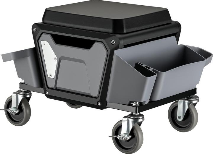 Actual product image Wiltec Rolling seat 120kg workshop stool Rolling stool Workshop chair Work stool