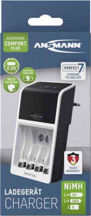 Actual product image Ansmann Comfort Plus 1001-0094 (1 pcs., AA, AAA, Chargers without battery)