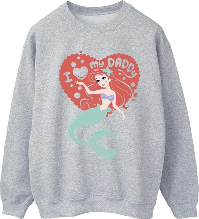Actual product image Disney Womens/Ladies The Little Mermaid Love Daddy Sweatshirt (XL)