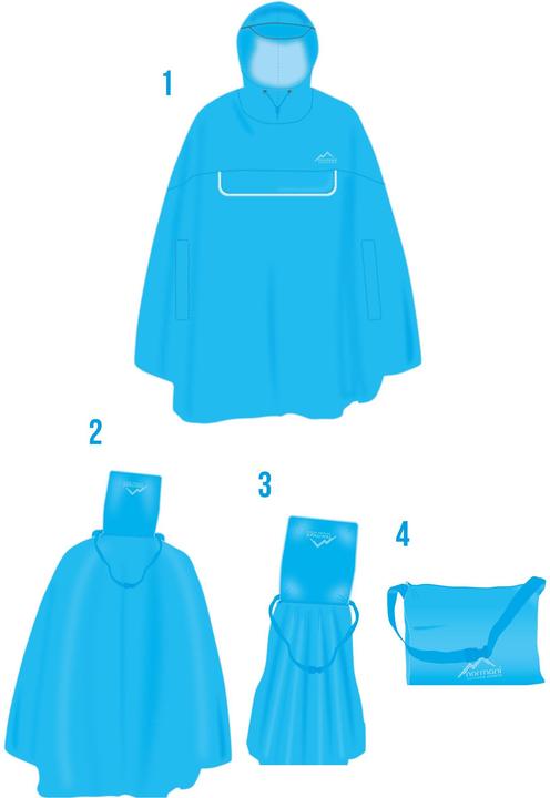 Actual product image Normani Regenponcho Kauai - 1489 (XL)