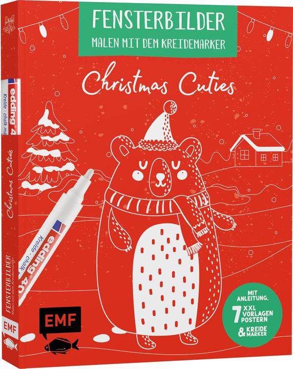 Produktbild Vorlagenmappe Fensterbilder malen mit dem Kreidemarker – Christmas Cuties (Deutsch)