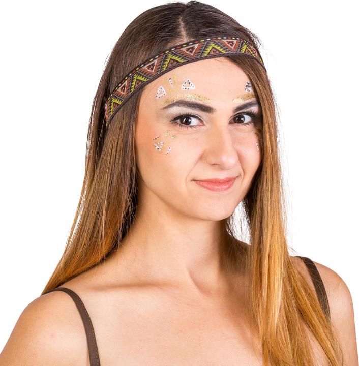 Immagine prodotto tectake Vestito sexy da indiana con fascia per capelli (M)