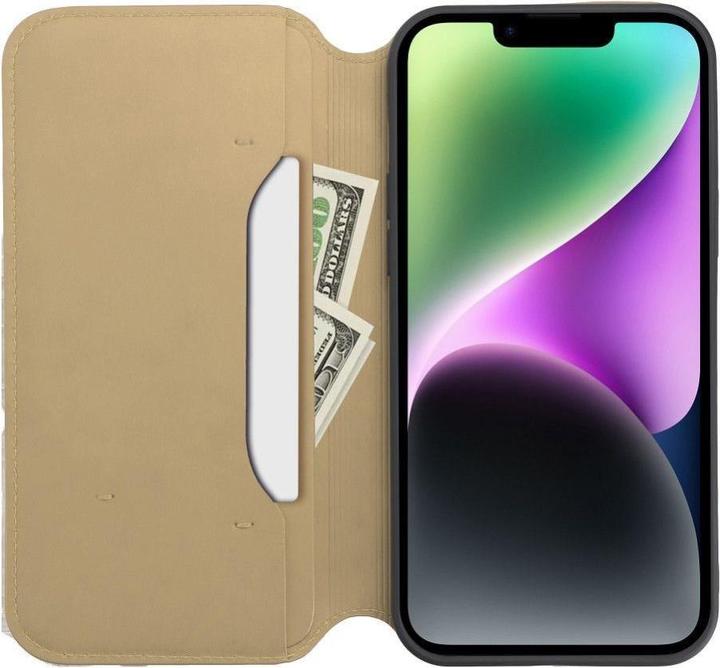 Image du produit OEM Book case DUAL POCKET Book case for IPHONE 16 gold (Apple iPhone 16)