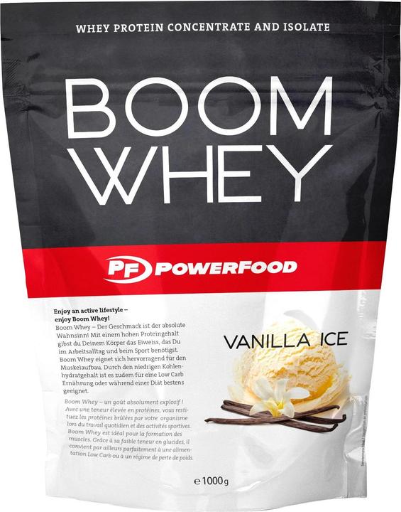 Produktbild PowerFood One Boom Whey (Vanille, 1 Stk., 1000 g)